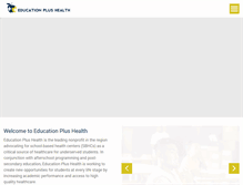 Tablet Screenshot of educationplushealth.com